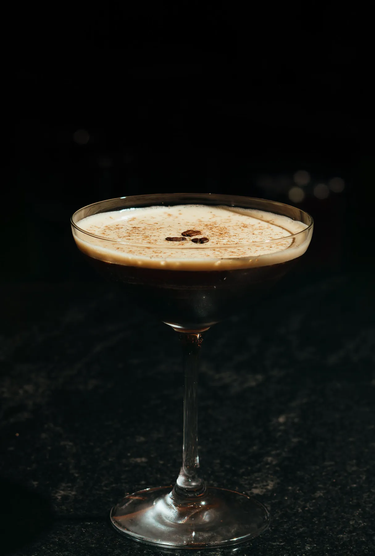 Espresso martini cocktail photography, Sioux Falls SD